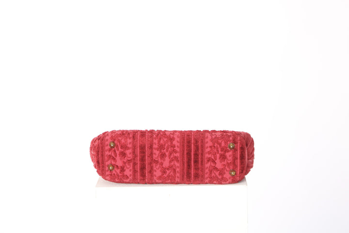 VINTAGE TAPESTRY FUZZY VELVET HANDBAG - Mint Market 