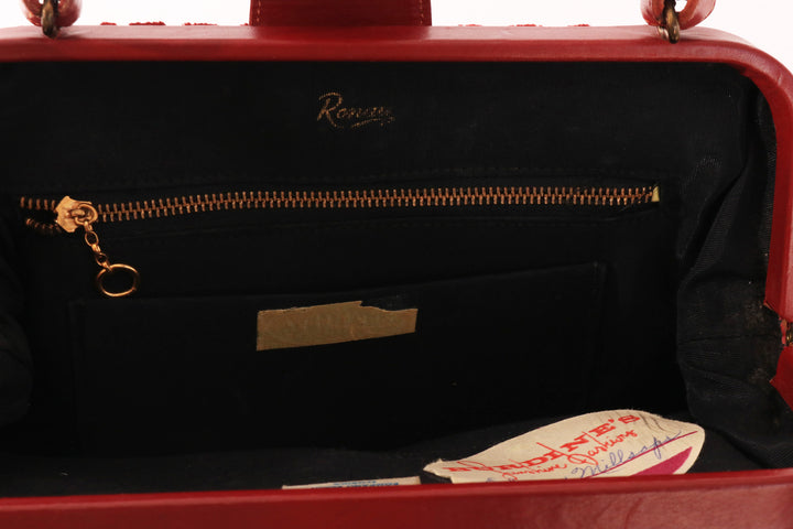 VINTAGE TAPESTRY FUZZY VELVET HANDBAG - Mint Market 