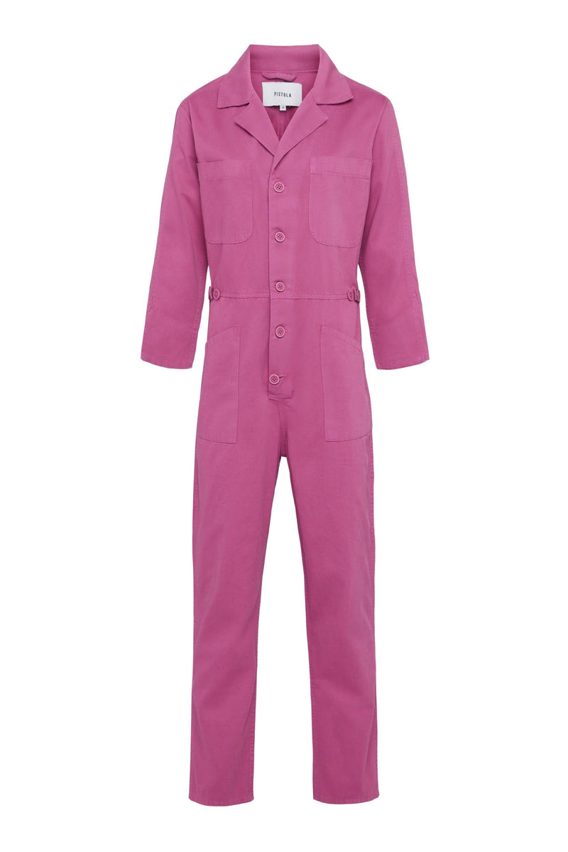 Pistola Tanner Long Sleeve Field Worker Jumpsuit - Fuschia