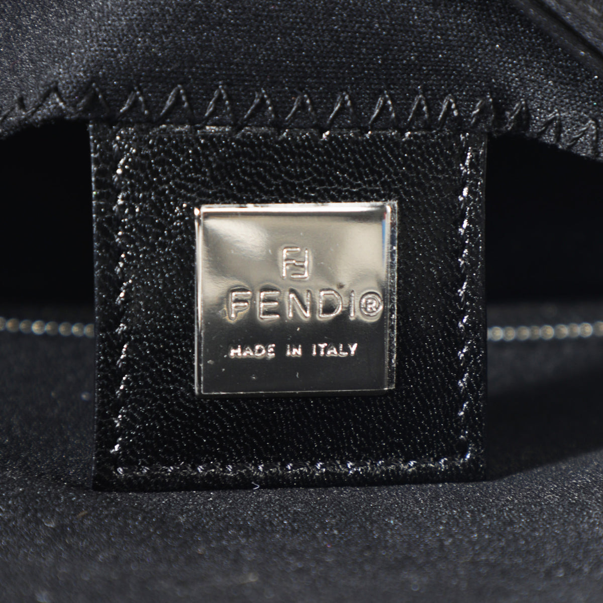 Vintage 2000s Fendi Microfiber Neoprene Fabric Shoulder Bag