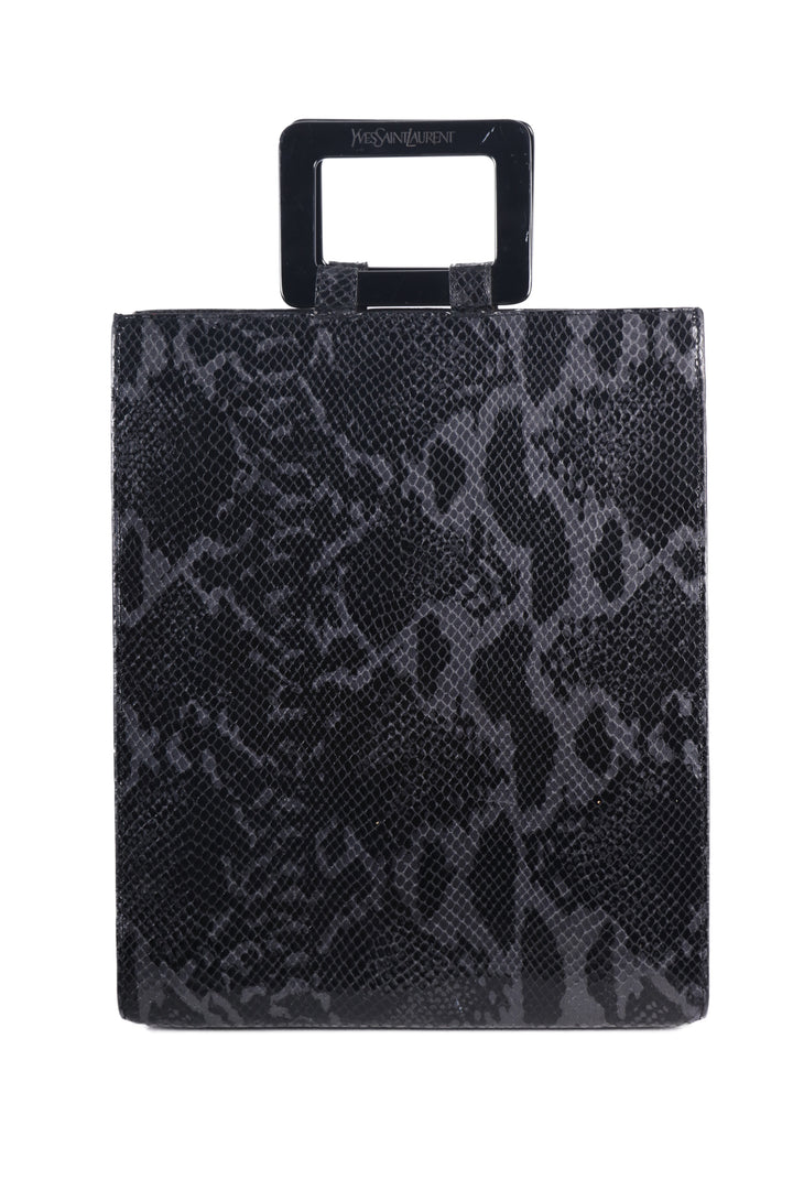 VTG YVES SAINT LAURENT PYTHON LEATHER BAG - Mint Market 