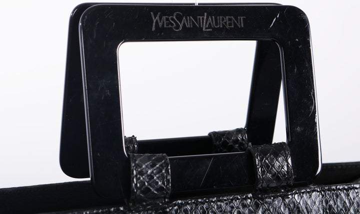 VTG YVES SAINT LAURENT PYTHON LEATHER BAG - Mint Market 