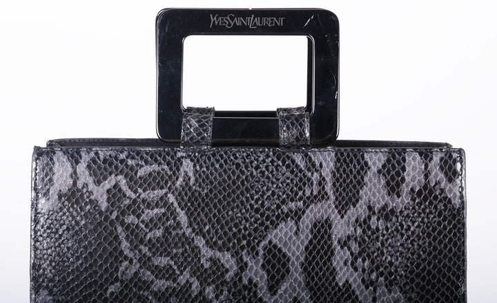 VTG YVES SAINT LAURENT PYTHON LEATHER BAG - Mint Market 
