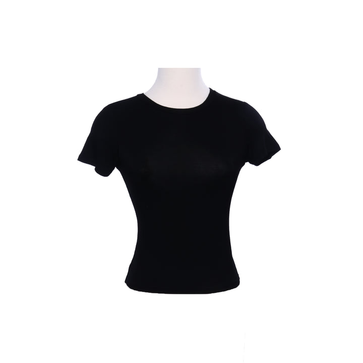 MINT BASICS CREW NECK T-SHIRT - BLACK - Mint Market 