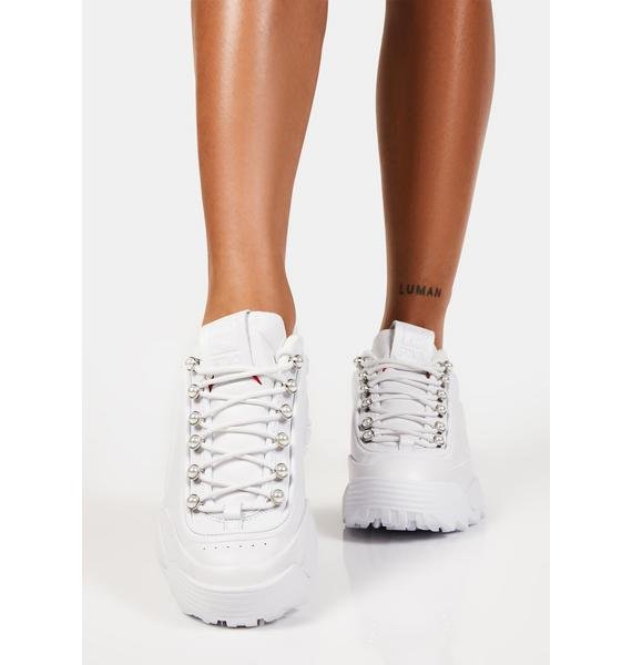 Fila Disruptor Zero Pearl Sneakers - White