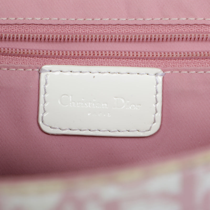 Vtg Christian Dior Logo Shoulder Monogram Crossbody Bag - Pink