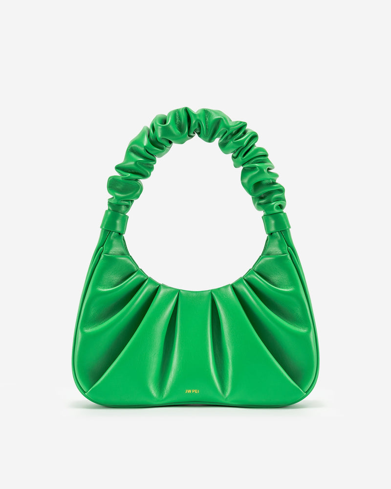 JW Pei Gabbi Vegan Leather Scrunchie Shoulder Bag - Green
