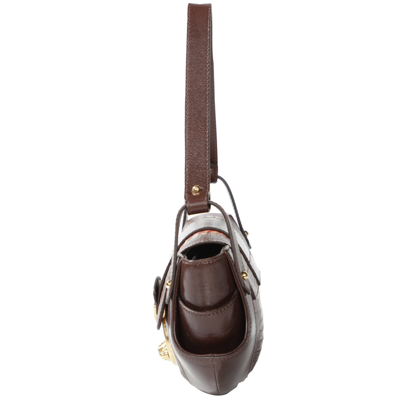 Fendi Lizard Leather Shoulder Bag