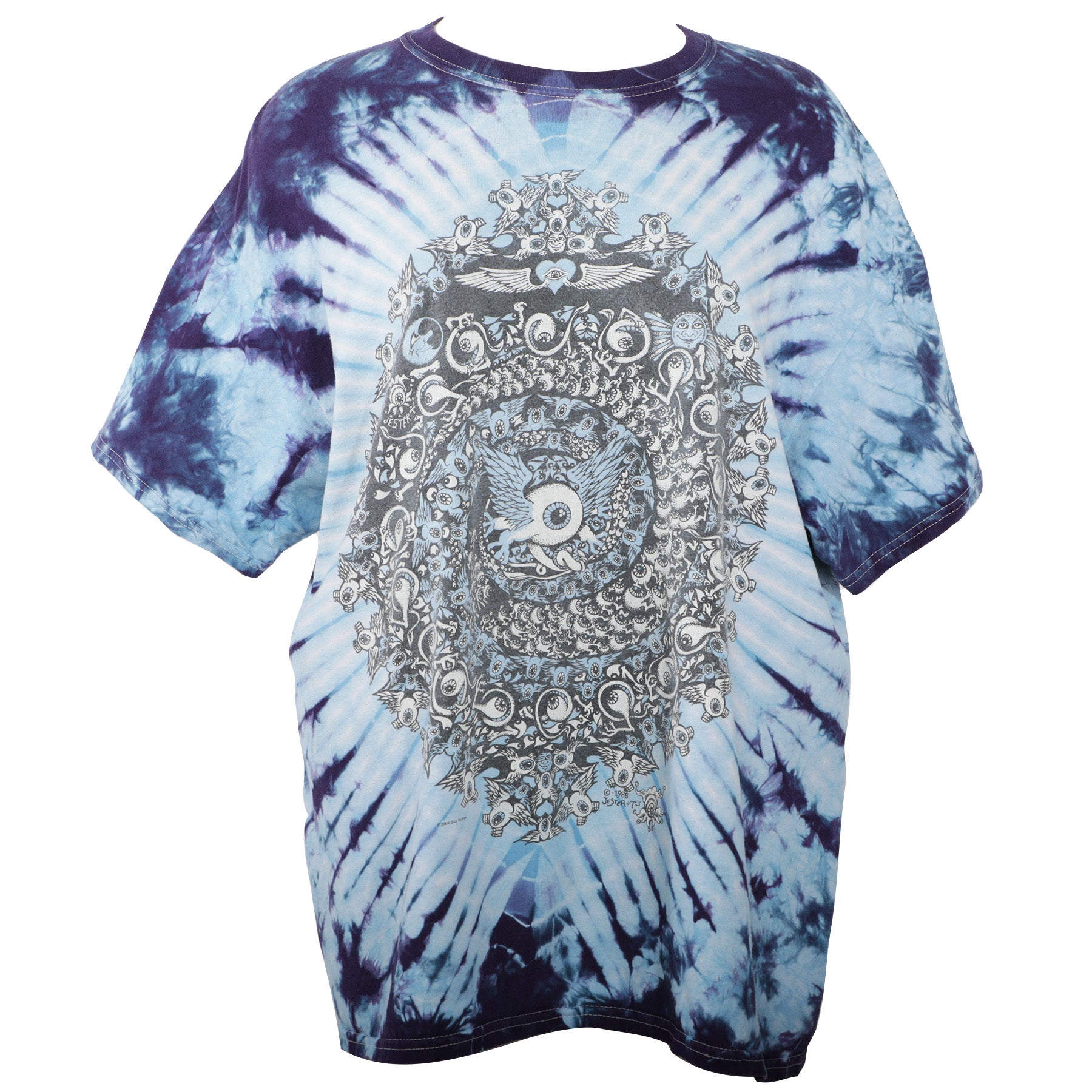 Grateful Dead Miami Florida June 22 & June 23 1974 Oversized Tee Tie Dye T-shirt