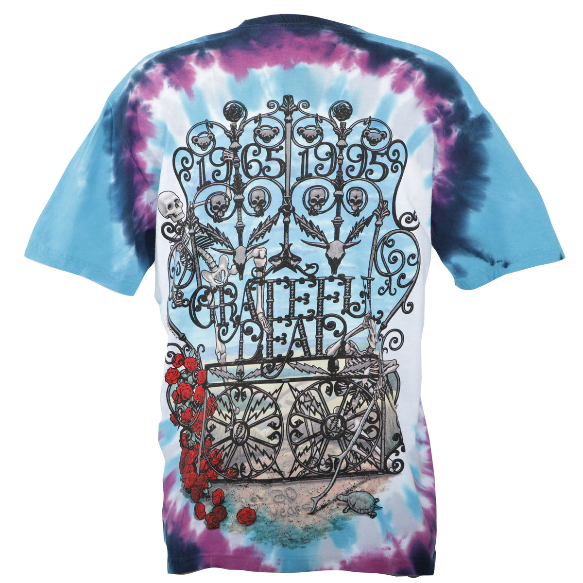 Liquid Blue Grateful Dead 30th Anniversary Tie-Dye T Shirt