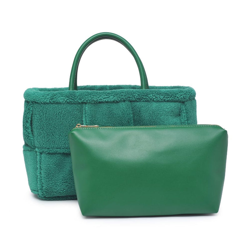 Malvina Teddy Woven Sherpa Tote Bag