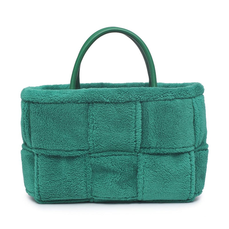 Malvina Teddy Woven Sherpa Tote Bag