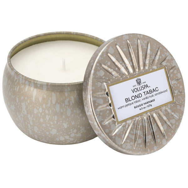VOLUSPA - BLOND TABAC MINI TIN CANDLE