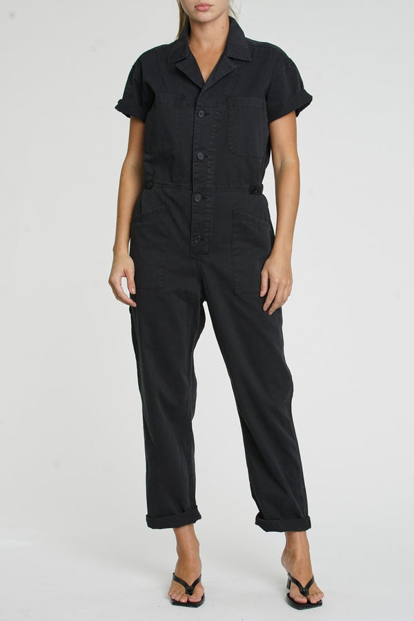 Pistola - Grover Cotton Worker Jumpsuit - Fade to Black