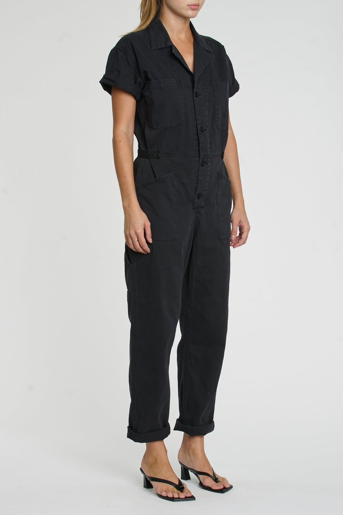 Pistola - Grover Cotton Worker Jumpsuit - Fade to Black