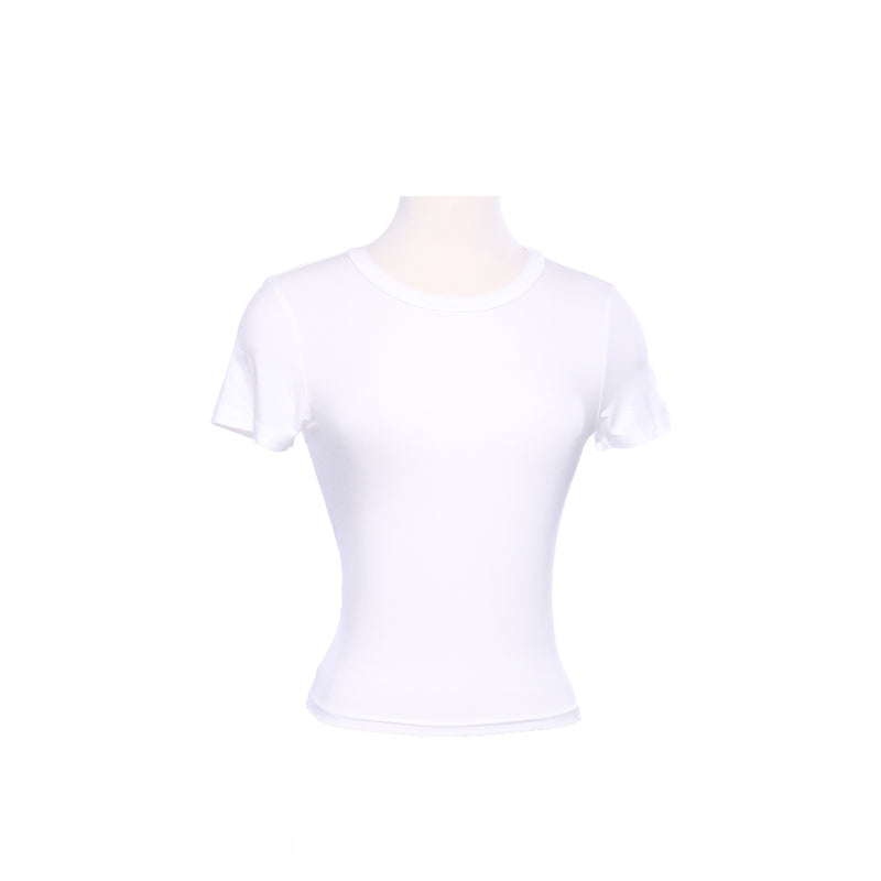 MINT BASICS CREW NECK T-SHIRT - WHITE - Mint Market 